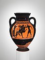 Herakles ja Nemean leijona. Amfora, n. 540 eaa.