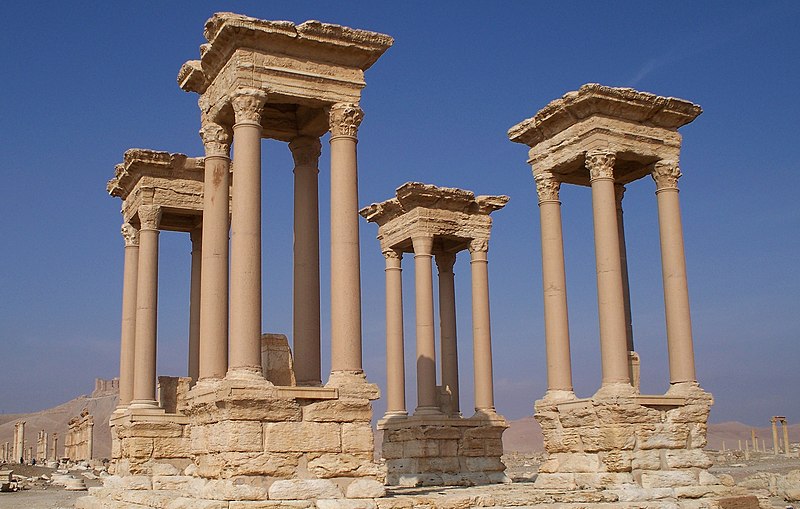 File:Tetrapylon Palmyra.jpg