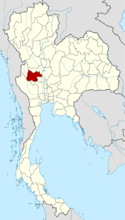 Ligging van de provincie Uthai Thani