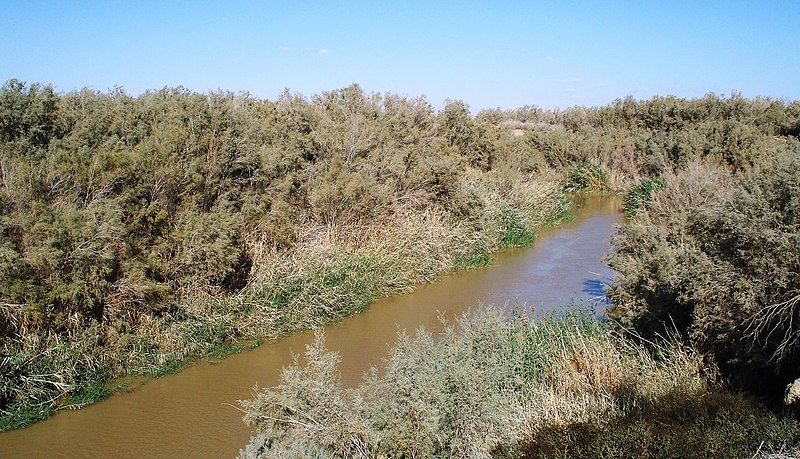 File:The Jordan River near the Dead Sea.JPG