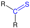 General structural formula of symmetrical thioketones