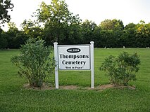 Thompsons Cemetery on FM 2759
