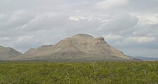 Threemile Mountain, note "V" for Van Horn.