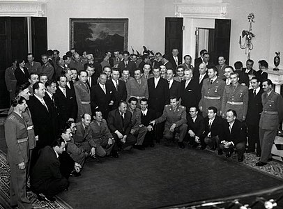 Тито са народним херојима из Босне и Херцеговине, 20. априла 1955. године