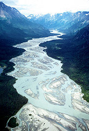 Lake Clark Ulusal Parkı'ndaki Tlikakila Nehri