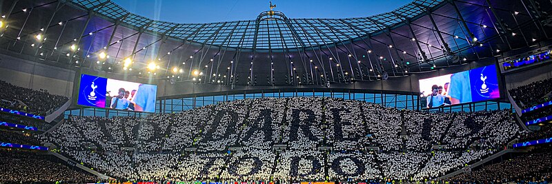 File:Tottenham Hotspur Stadium - to dare is to do.jpg