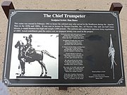 Information board detailing statue. Trumpeteer.jpg