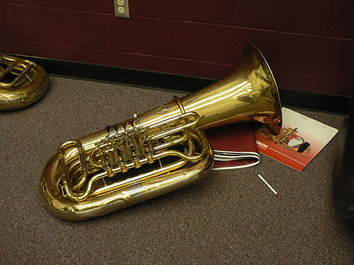 Tuba with four rotary valves