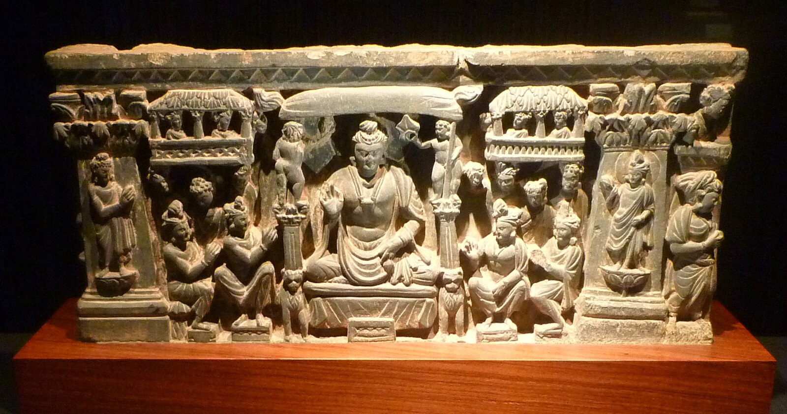 Май буда. Кушанское искусство. Buddhism in Central Asia. Heavenly Stone--II. Maya Rudras.
