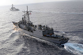 Die USS Thach 2009 im Pazifik