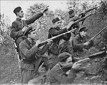 Unité d'insurgés inconnue. Région de Rivne, vers 1947.