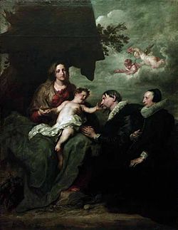 Madonna and Child with Two Donors (1630) by Anthony van Dyck Van Dyck - The Madonna of the donors.jpg