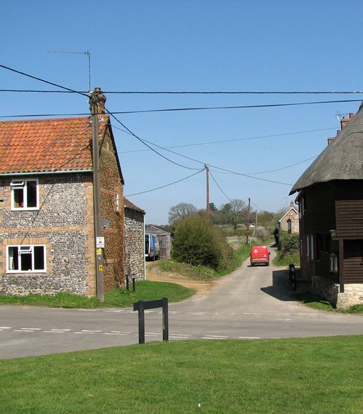 File:View north along Greenhill Road from Church Green, West Acre - geograph.org.uk - 1810990.jpg