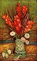 Vas cum gladiolis rubris (1886), Vincentius van Gogh.