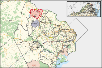 District map Virginia's 28th House of Delegates district (since 2024).svg