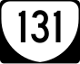 Markierung der Route 131