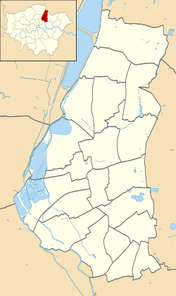 Waltham Forest London UK blank ward map.svg