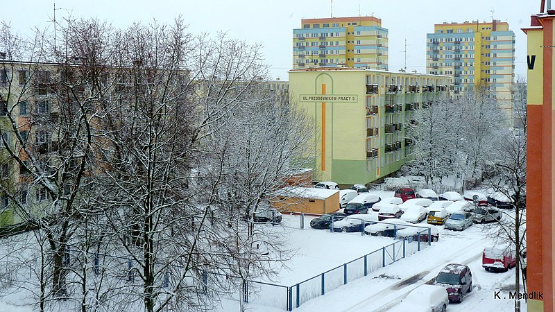 File:Widok ulicy Przodowników Pracy z bloku nr 4 - panoramio.jpg