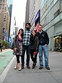 Sarah Stierch, Alex Hinojo, Lori Lee en Dominic McDevitt-Parks op Broadway, New York, 2011