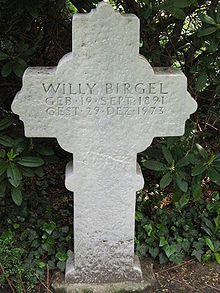 Willy Birgel's grave at the Melaten Cemetery in Cologne