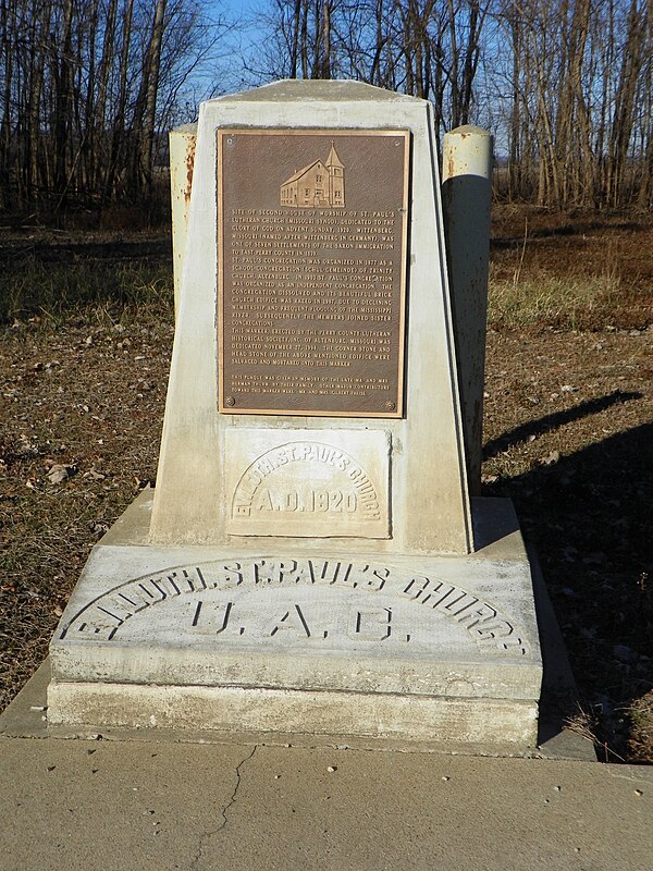 Town and church marker