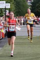 Signe Sřes and Helena Jansson at World Orienteering Championships 2010 in Trondheim, Norway