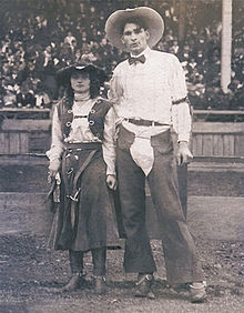 Yakima Canutt mit seiner ersten Frau Kitty Wilks