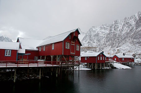 Å i Lofoten, a village towards the southern end of the Lofoten archipelago, Norway