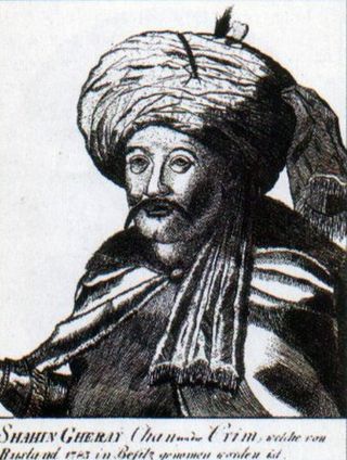 <span class="mw-page-title-main">Şahin Giray</span> Khan of Crimea