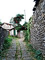 Stone alley in the village