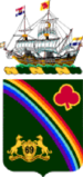 Regenboog in de heraldiek, het wapen van het 069th-Infantry-Regiment