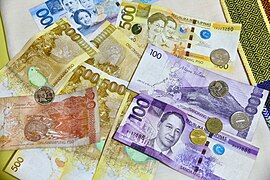 08 Philippine peso PHP currency - banknotes and coins of Philippine money.jpg