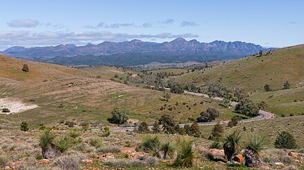 The Flinders Ranges Way from Hucks Lookout