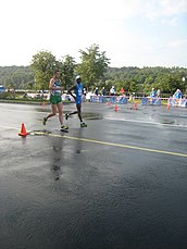 Der zehntplatzierte Brendan Boyce (grünes Trikot)