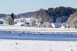 Town view in winter