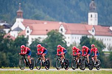 20180923 UCI жол бойынша әлем чемпионаты Инсбрук TTT әйелдер командасы Cogeas Mettler Pro Cycling DSC 6497.jpg