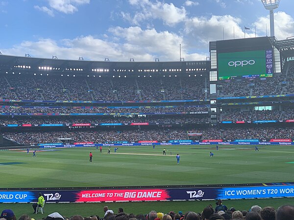 Melbourne Cricket Ground during the match