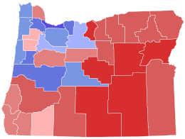 2020 United States Senate election in Oregon results map by county.svg