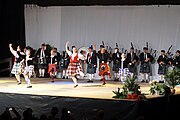 Scottish dance performance at the All Nations Theater