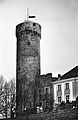 Sinimustvalge heiskamine Pika Hermanni torni 24. veebruaril 1989 (Foto: Jaan Künnap)