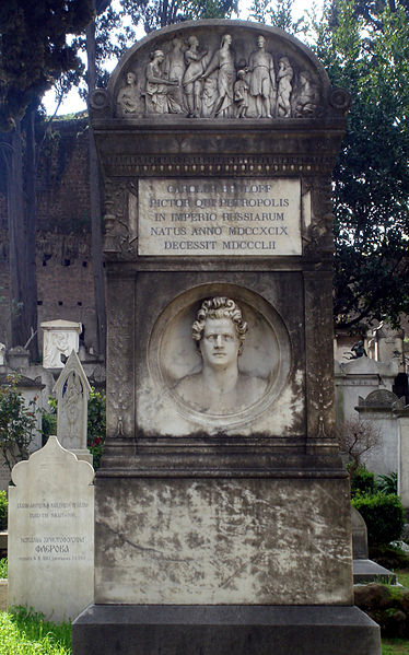 File:6279 - Roma - Cimitero acattolico - Tomba Karl Brulloff (1799-1852) - Foto Giovanni Dall'Orto, 31-March-2008.jpg