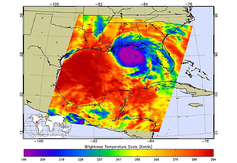 File:ASA's AIRs captures Hurricane Michael off Florida coast (31359835798).jpg