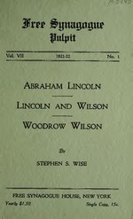 Thumbnail for File:Abraham Lincoln, Lincoln and Wilson, Woodrow Wilson (IA abrahamlincolnli00wise).pdf