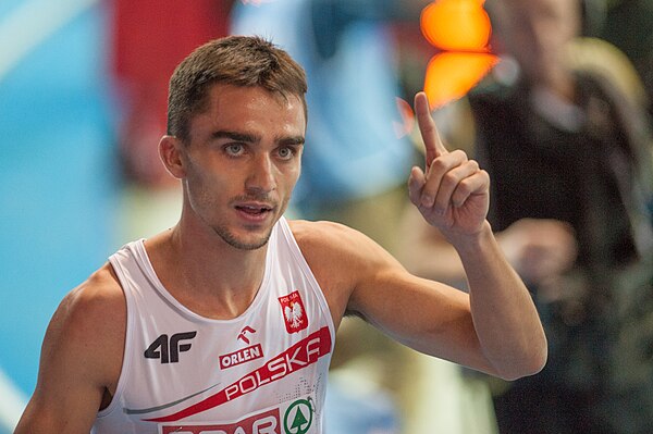 Kszczot at the 2013 European Indoor Championships in Gothenburg.