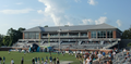 Adkins Fieldhouse, located in the north endzone.