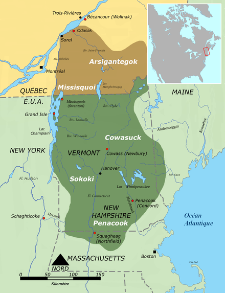 Western Abenaki territory