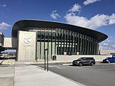 The exterior of Airport Central Station