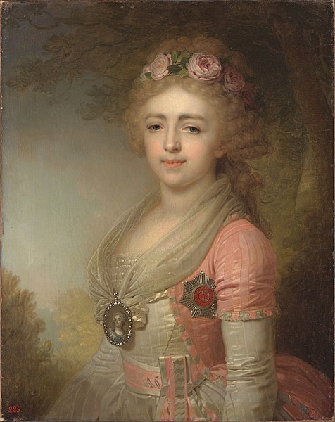 Portrait by Vladimir Borovikovsky, c. 1795 – c. 1799