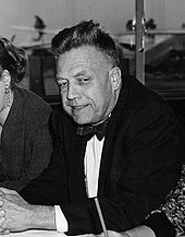 Sex researcher Alfred Kinsey. The psychologist Clarence Tripp criticized Bell et al. for abandoning many of Kinsey's methods and conclusions. Alfred Kinsey 1955.jpg