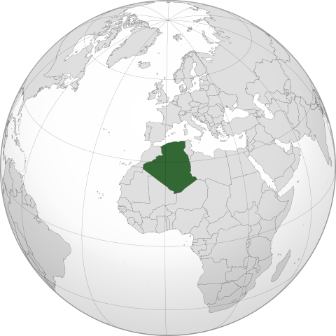 Położenie Algierii